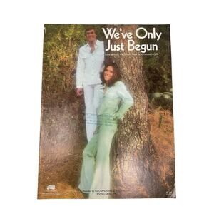 Weve Only Just Begun Sheet Music 1970 The Carpenters Paul Williams Rober Nichols